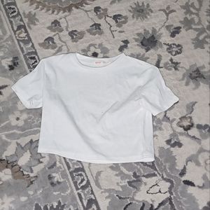 Plain White Crop Top